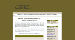 Desktop Screenshot of brittanyatfoothillranch.com